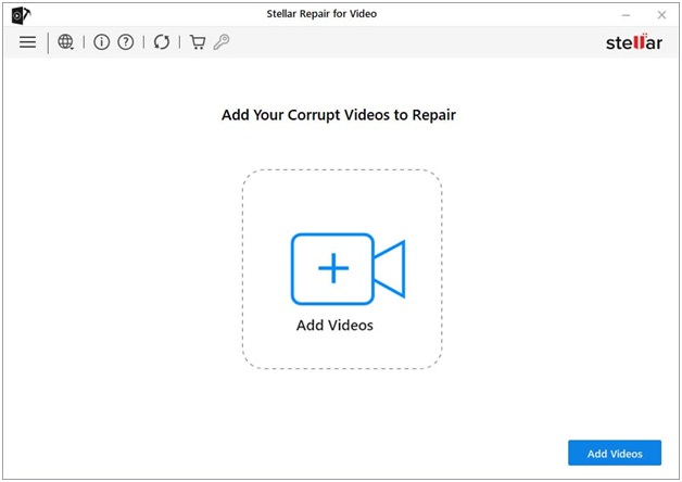 Add Videos button to upload