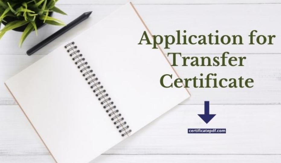 Transfer Certificate application