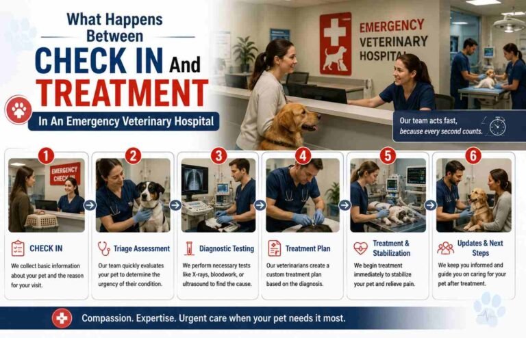 Treatment in an Emergency Veterinary Hospital